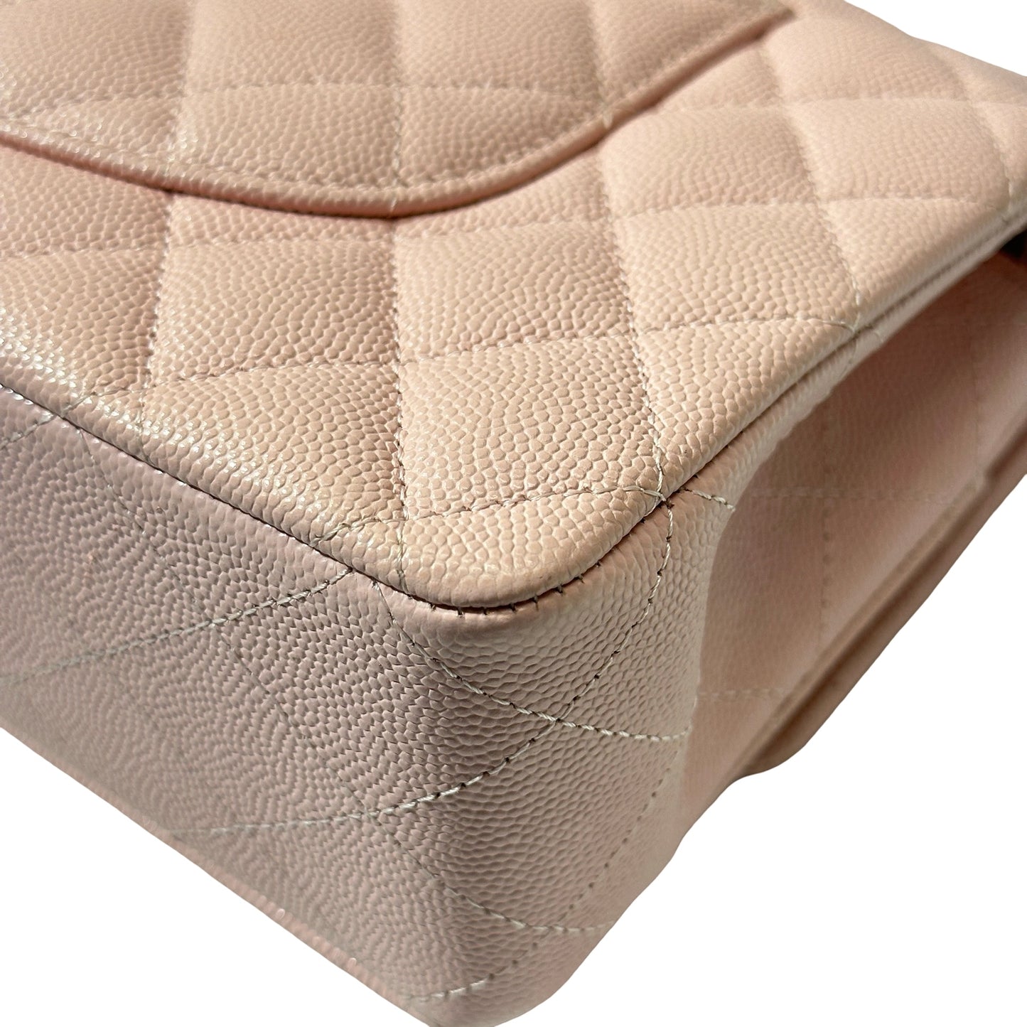 Used Chanel CF 25 Chain Shoulder Bag Light Pink GHW