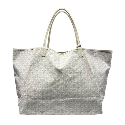 Used GOYARD Canvas Tote GM Tote Bag White PHW