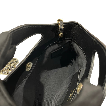 New CHANEL Cross Body Bag Black GHW