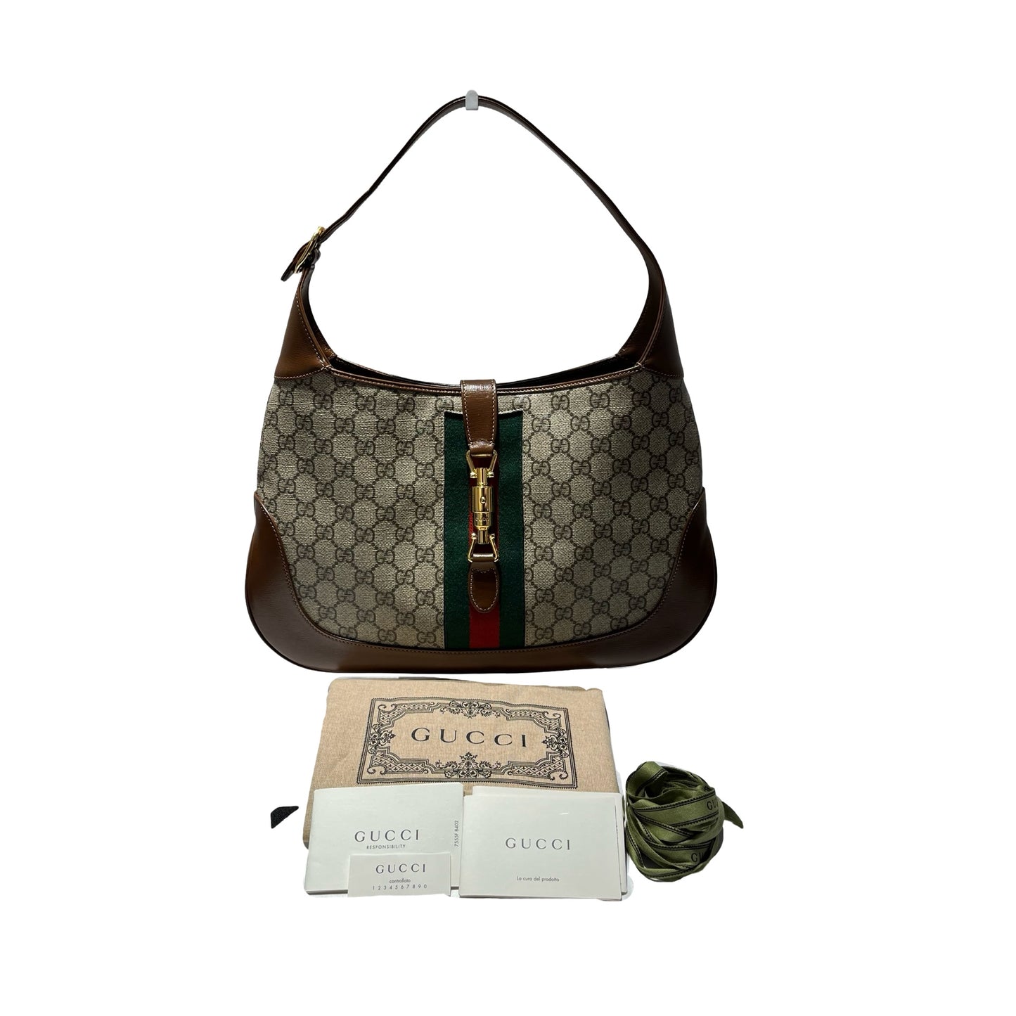 Used GUCCI Shoulder Bag Brown GHW
