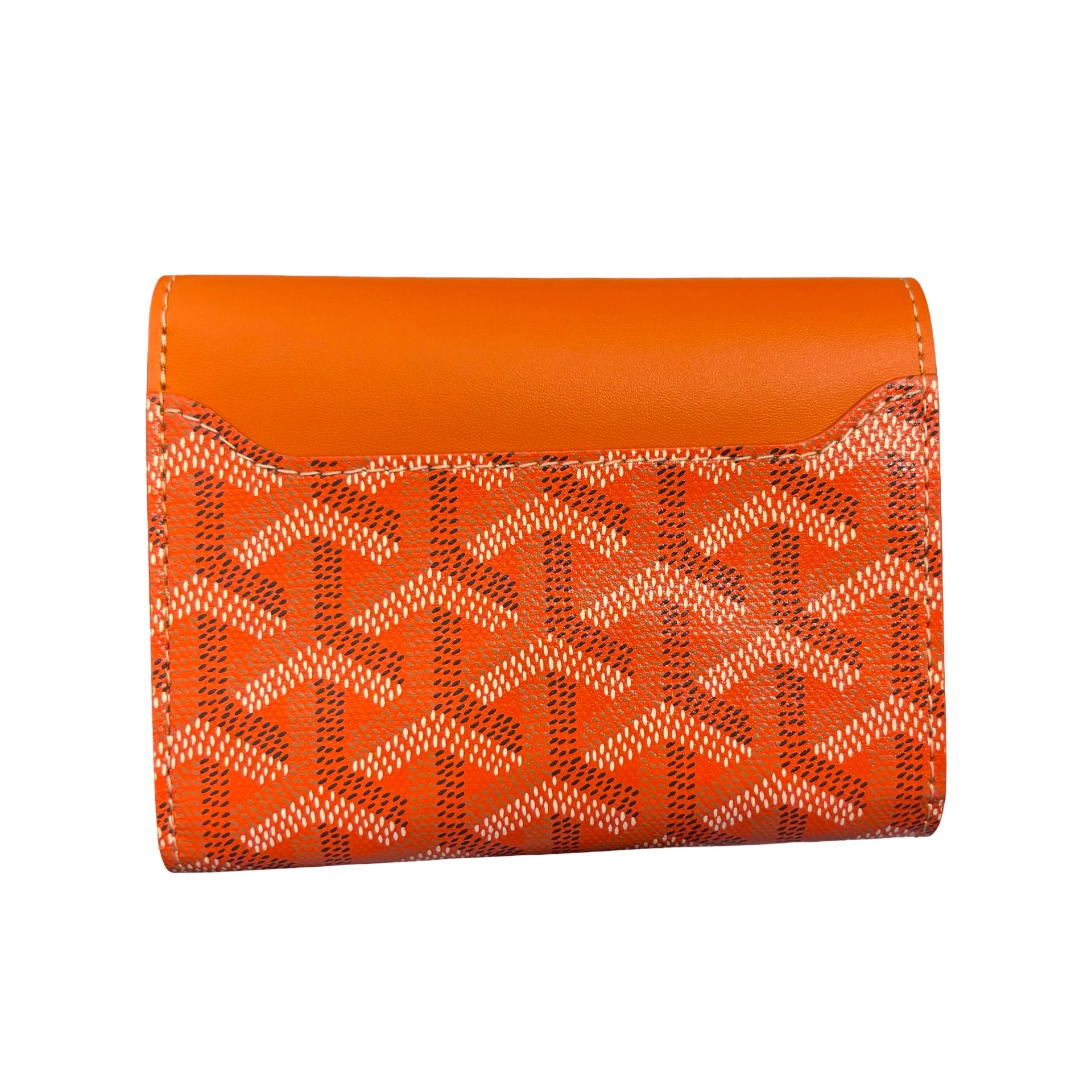 GOYARD SAINT GABRIEL ORANGE PHW CANVAS WALLET [3000601] – VOOTIC