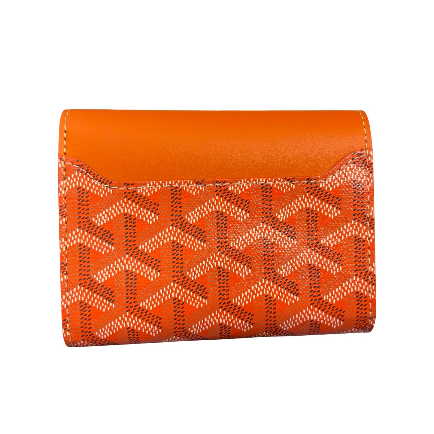 GOYARD SAINT GABRIEL ORANGE PHW CANVAS WALLET [3000601]