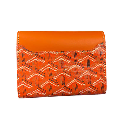 GOYARD SAINT GABRIEL ORANGE PHW CANVAS WALLET [3000601]