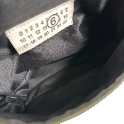 Used MAISON MARGIELA Padded Nylon Snatched Shoulder Bag Khaki Silver