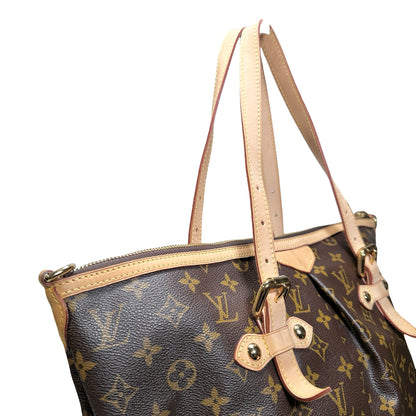 Used LOUIS VUITTON Monogram Palermo GM Shopper Bag Brown GHW