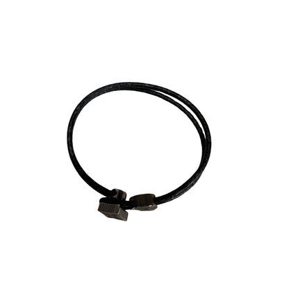 Used LOUIS VUITTON Loop It BRACELET Black PHW