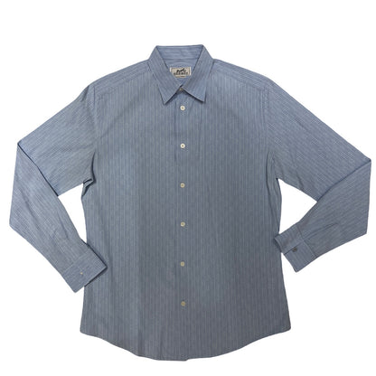 HERMES EMBROIDERED LIGHT BLUE SHIRT [20000286]