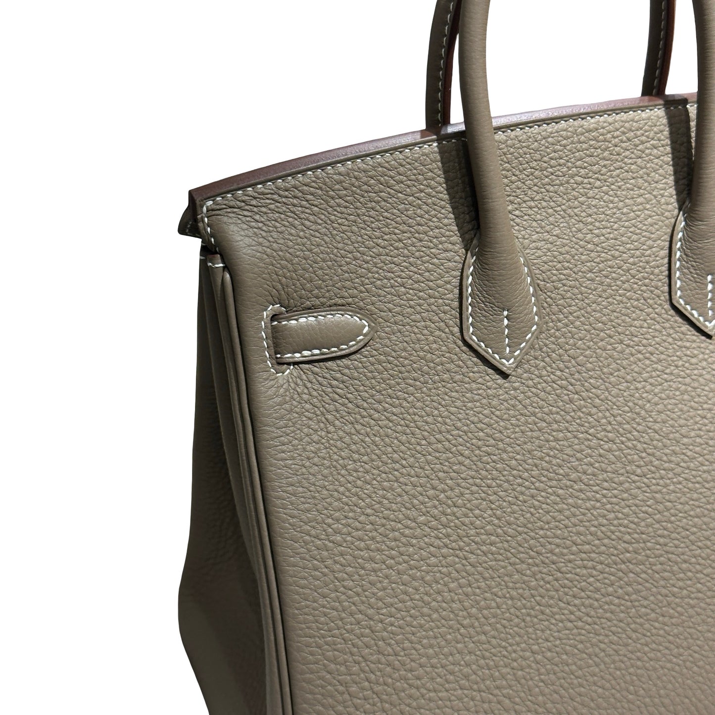Brand New HERMES Togo Birkin Handbag Etoupe