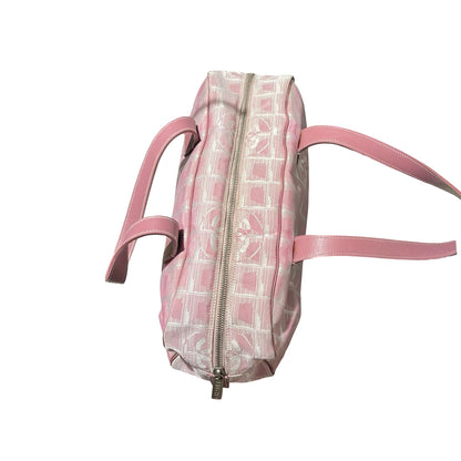 Used Chanel Nylon Handbag Pink