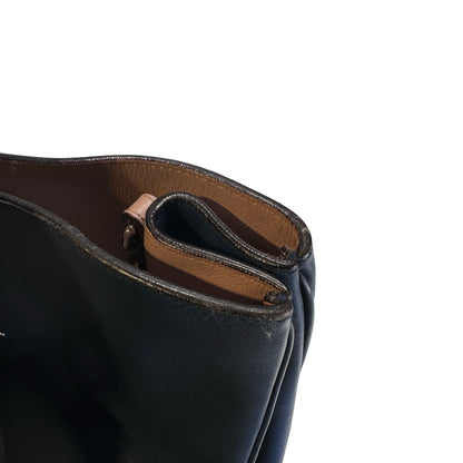 Used DIOR Leather Diorissimo Tote Bag Blue