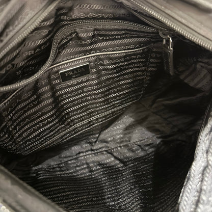 Used PRADA Nylon Nylon Messenger Bag Messenger Bag Black