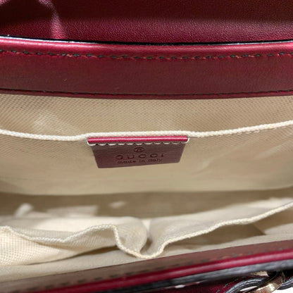 GUCCI GUCCISSIMA EMILY RED CALFSKIN PHW CHAIN SHOULDER BAG [A04201]