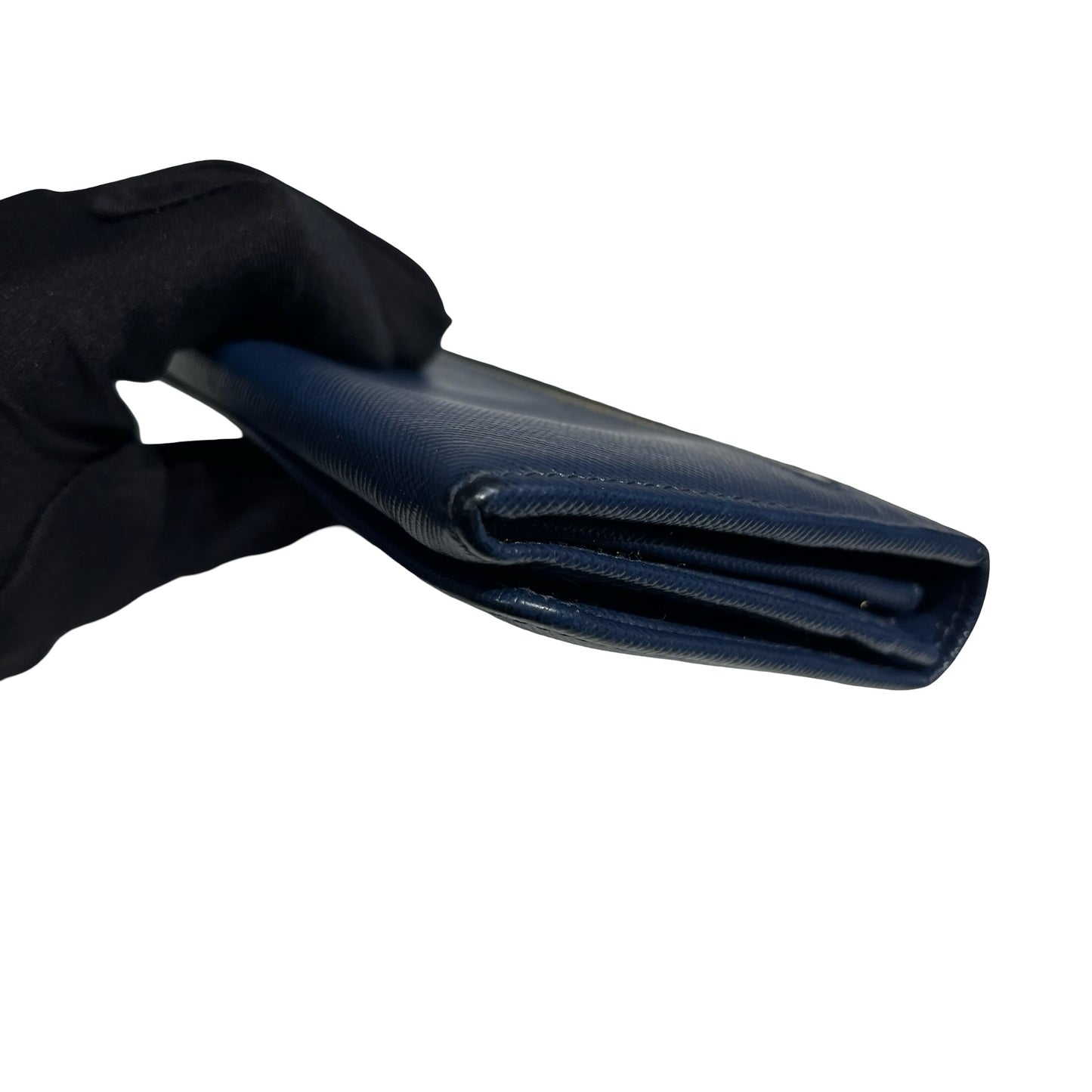 PRADA LONG WALLET BLUE GHW [3001093]