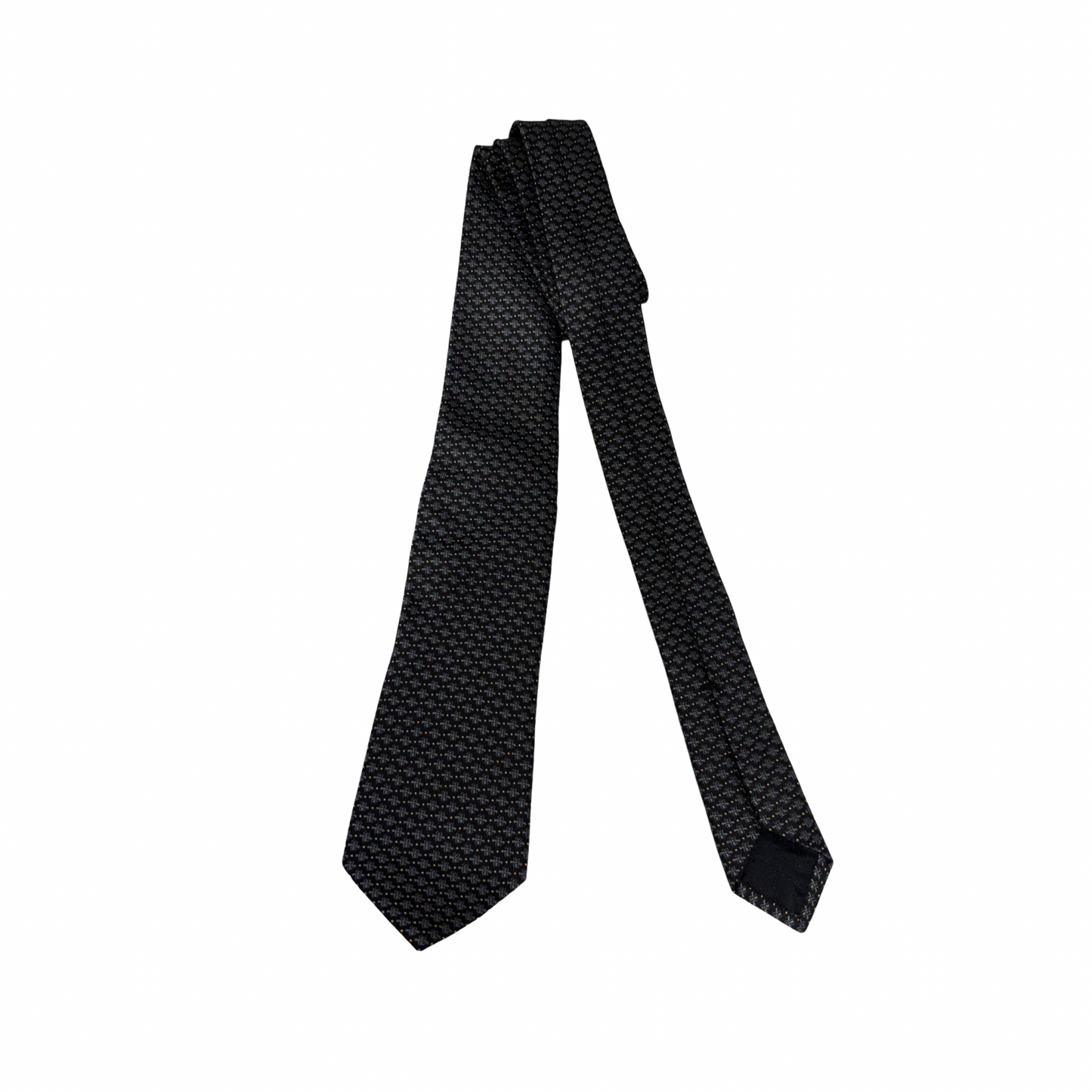 GUCCI BEE EMBROIDERY TIE BLACK [3000207]