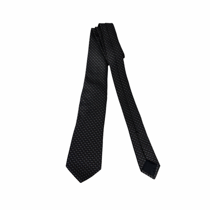 GUCCI BEE EMBROIDERY TIE BLACK [3000207]