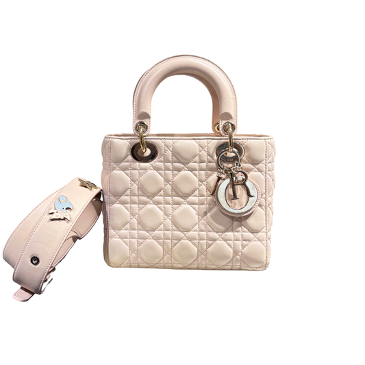 DIOR LADY DIOR PINK GHW TWO WAY SHOULDER BAG [3000510]