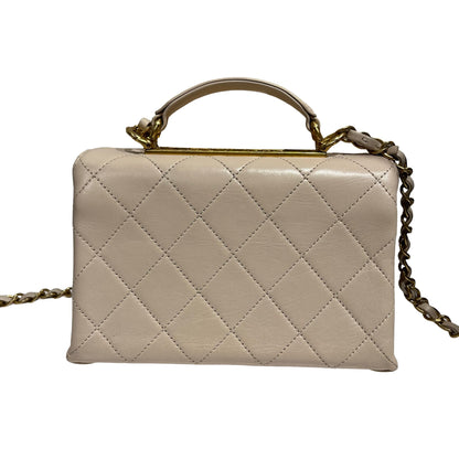 CHANEL LAMBSKIN TRENDY SPIRIT TOP HANDLE CHAIN SHOULDER BAG[3001187]