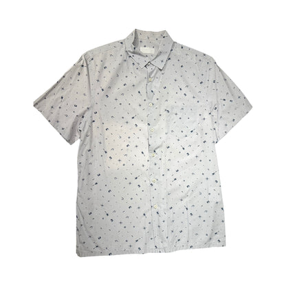 PRADA PRINTED LIGHT GREY SHIRT [20000283]