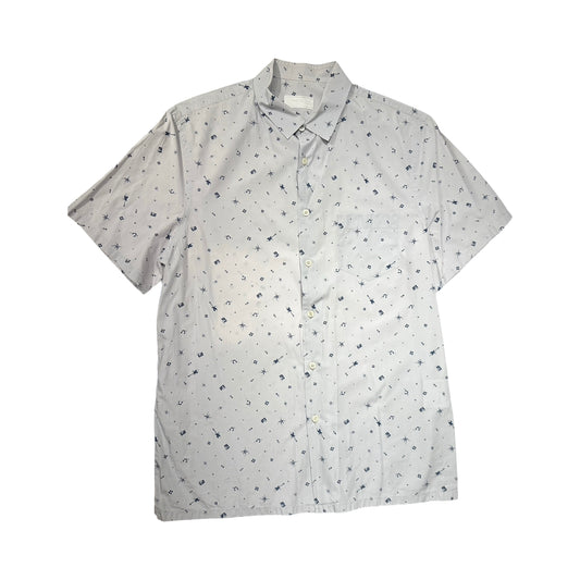 PRADA PRINTED LIGHT GREY SHIRT [20000283]