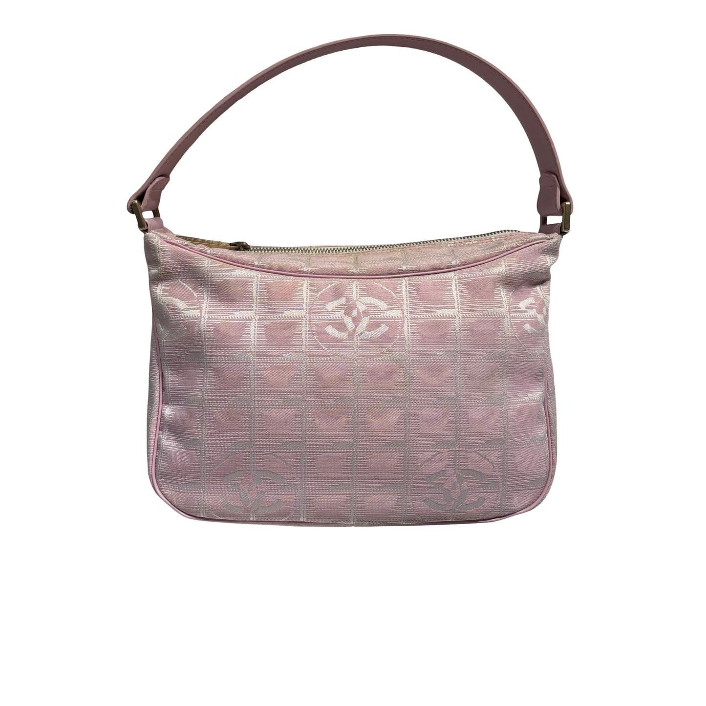 CHANEL PINK GHW TRAVEL LINE SHOULDER BAG [3000258]