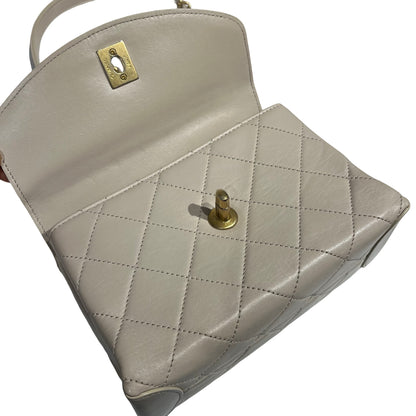 CHANEL LAMBSKIN TRENDY SPIRIT TOP HANDLE CHAIN SHOULDER BAG[3001187]