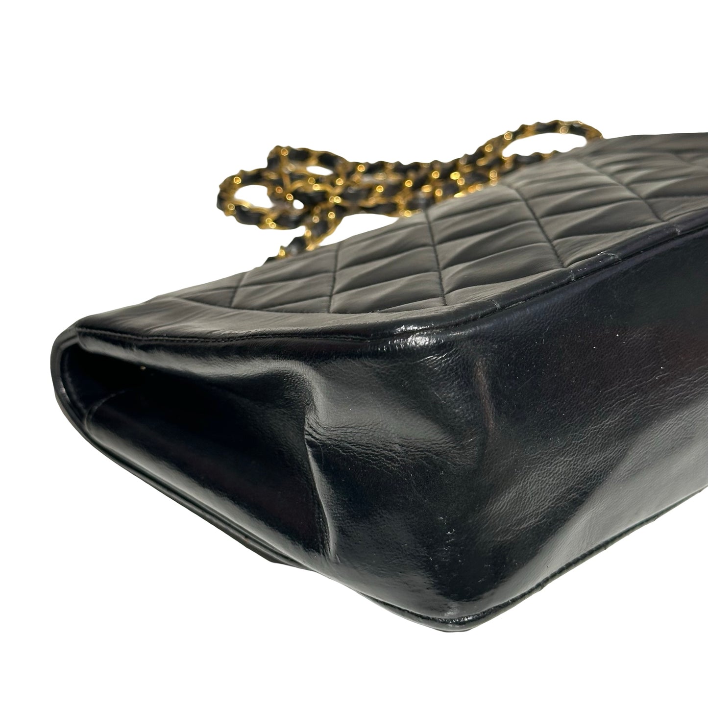 CHANEL DIANA LAMBSKIN BLACK GHW [2000039]