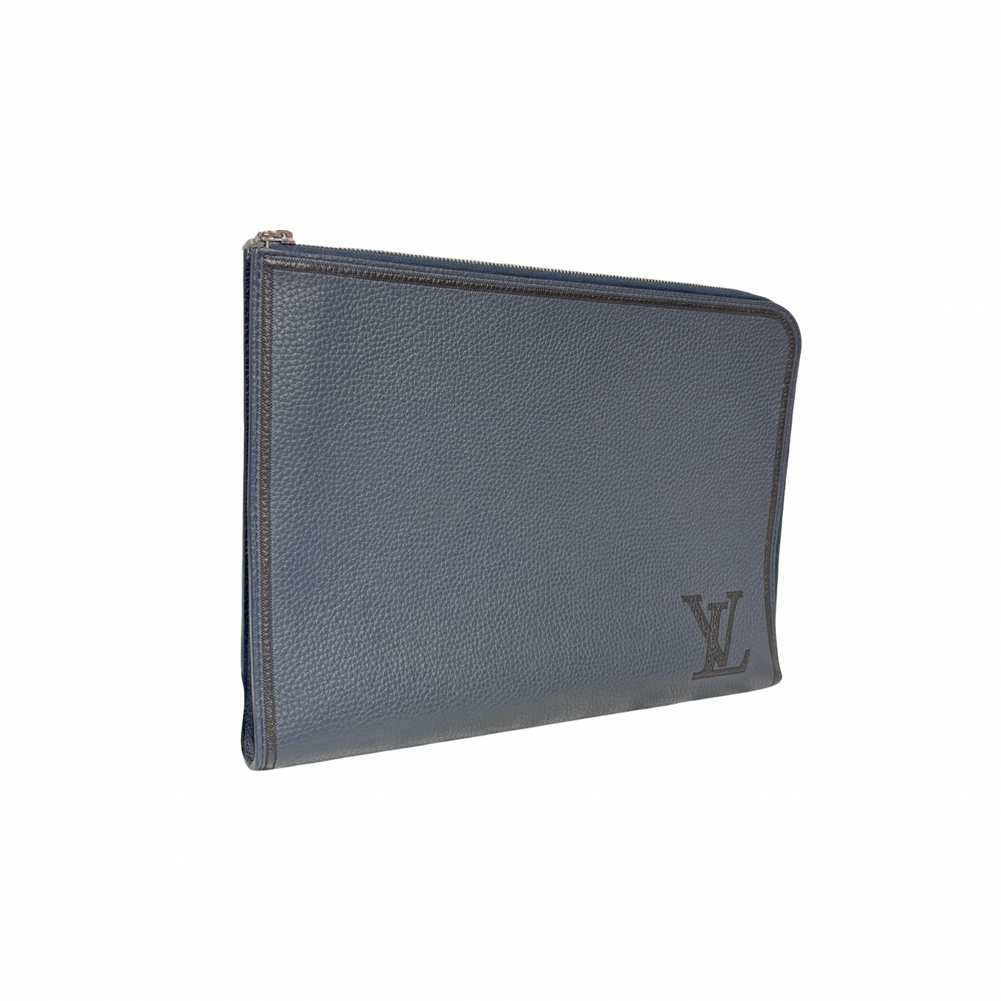 LV CLUTCH NAVY CALFSKIN PHW [3000203]
