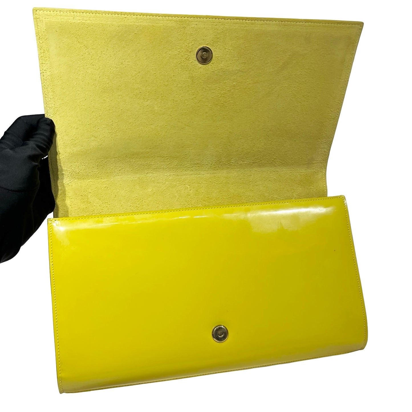 YSL YELLOW CLUTCH [3000866]