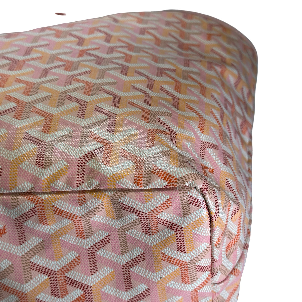 Used GOYARD Goyardine Saint Louis Tote Bag Pink