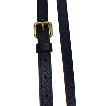 LOUIS VUITTON Monogram Empreinte Pochette Metis Crossbody Bag Navy Blue Red GHW