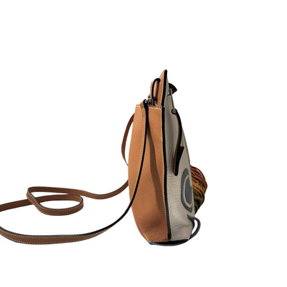 Used LOEWE Cross Body Cross Body Bag White Orange Green Yellow Rainbow