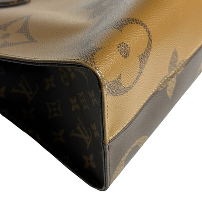 Used LOUIS VUITTON Canvas Used Louis Vuitton Monogram Brown On the Go Tote Bag Brown GHW