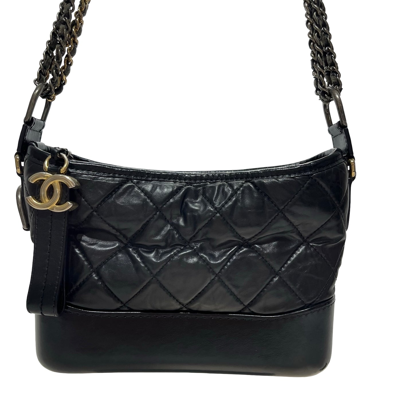 Used CHANEL Gabrielle Chain Shoulder Bag Black