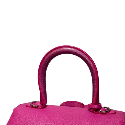 Used DELVAUX Calfskin Leather BRILLANT MINI Cross Body Bag
