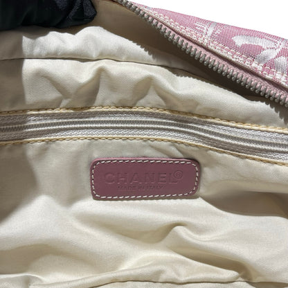 Used Chanel Nylon Handbag Pink