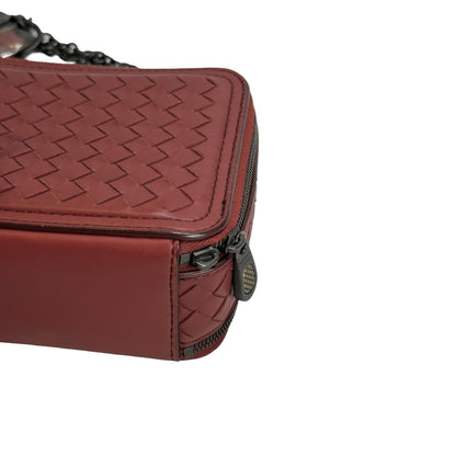 Used BOTTEGA VENETA Intrecciato Intrecciato Camera Bag Camera Bag Burgundy