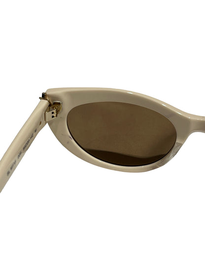 Used SAINT LAURENT Sunglasses Accessories White Brown