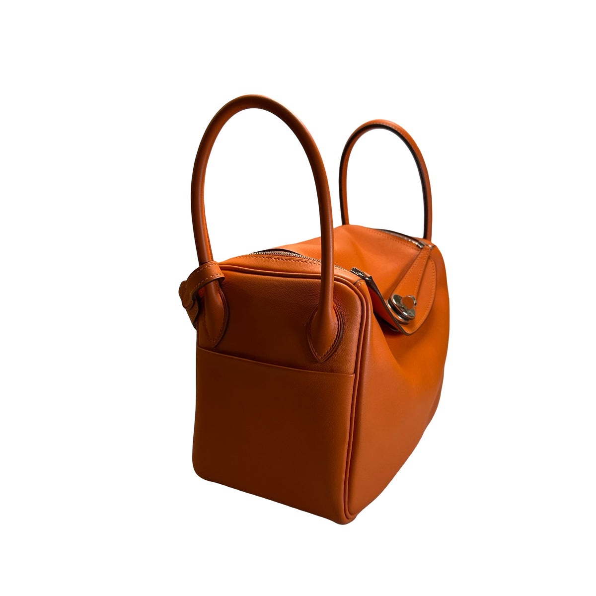 Used HERMES Lindy 26 Crossbody Bag Orange