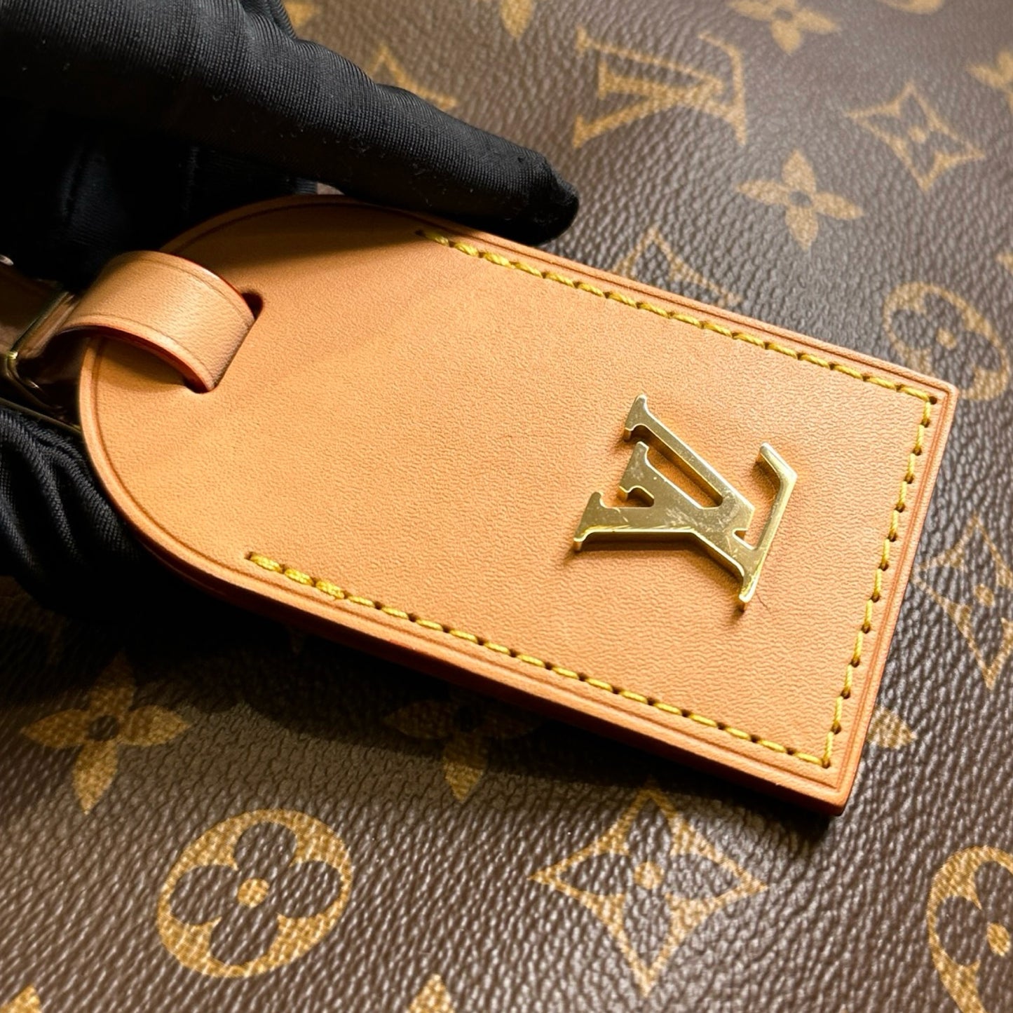 Used LOUIS VUITTON Monogram Tote Handbag Brown