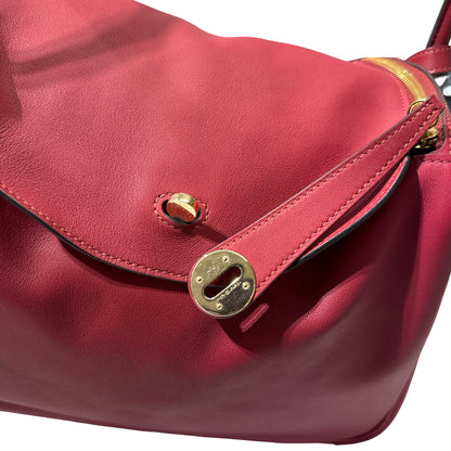 Used HERMÈS Lindy 30 Tote Bag Pink GHW