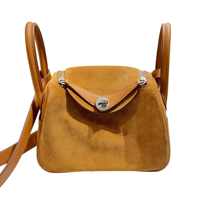 New HERMÈS Mini Lindy Shoulder Bag Gold