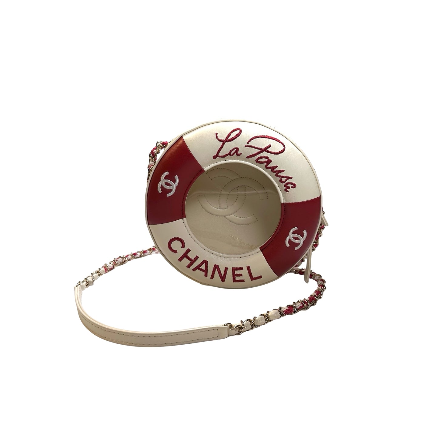 Used CHANEL Coco Lifesaver Small Round Bag Crossbody Bag