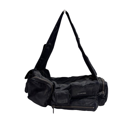 Used BALENCIAGA Solid Explorer Belt Bag Belt bag Black