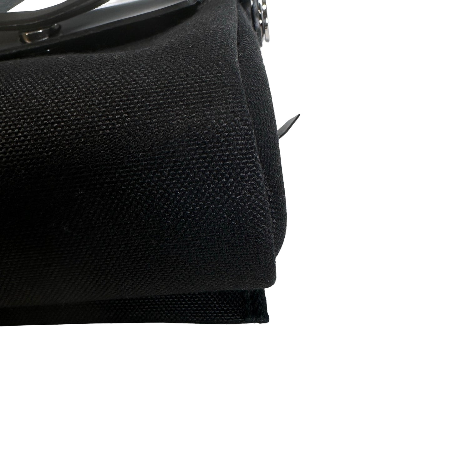 Brand New HERMES Toile Leather Herbag Zip 31 Crossbody Bag Black