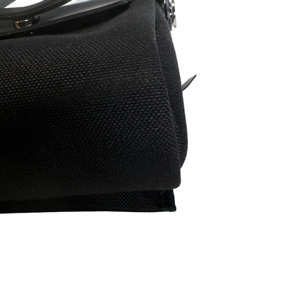 Brand New HERMES Toile Leather Herbag Zip 31 Crossbody Bag Black