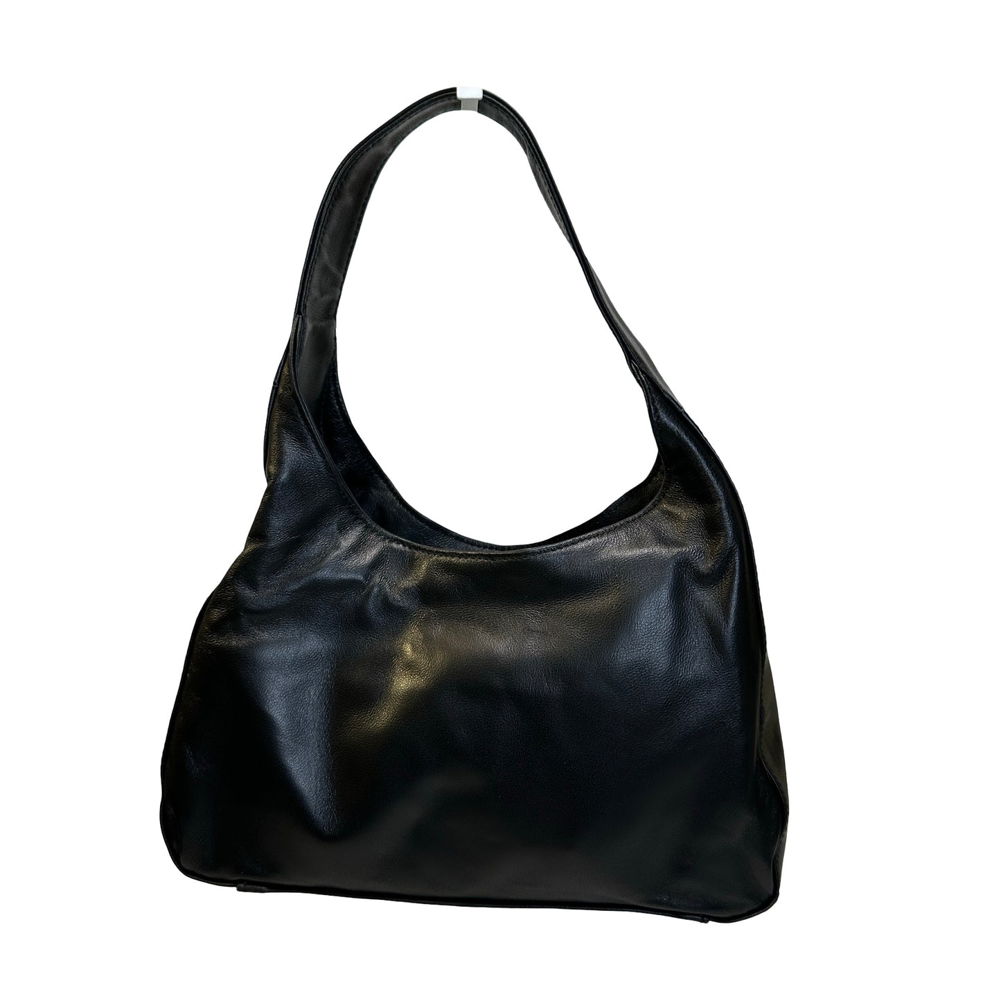 Used PRADA Leather Shoulder Bag Handbag Black