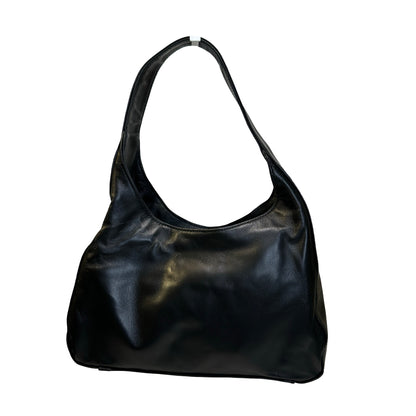 Used PRADA Leather Shoulder Bag Handbag Black