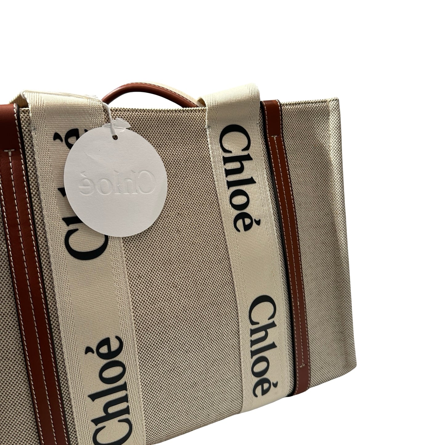 New Chole Medium Tote Tote Bag Beige