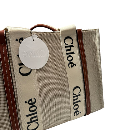 New Chole Medium Tote Tote Bag Beige