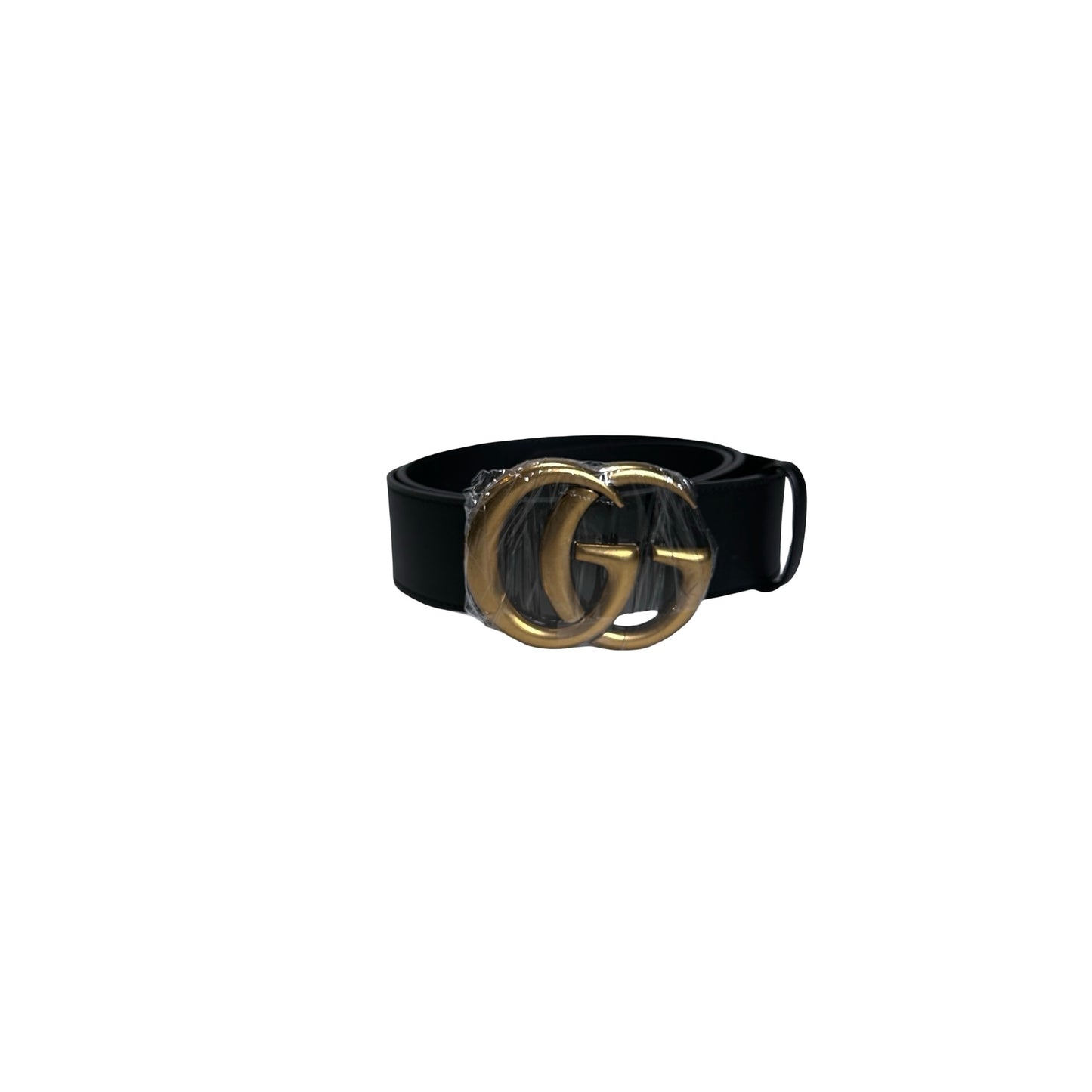 Brand New GUCCI Leather GG Marmont Belt Black GHW